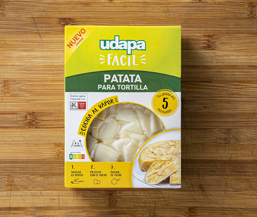Udapa fácil - Patata corte tortilla