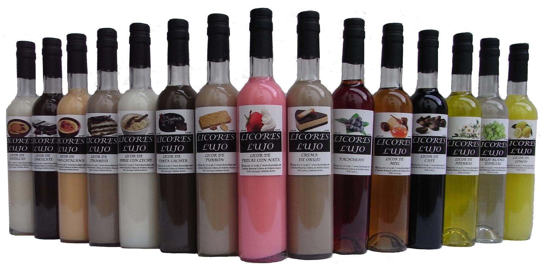 LICORES ARTESANOS DE SABORES ESPECIALES